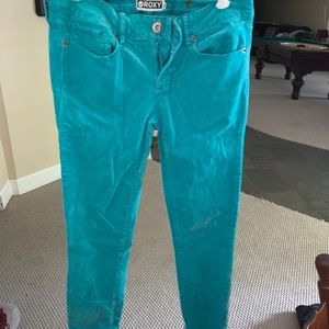 Teal Corduroy Pants